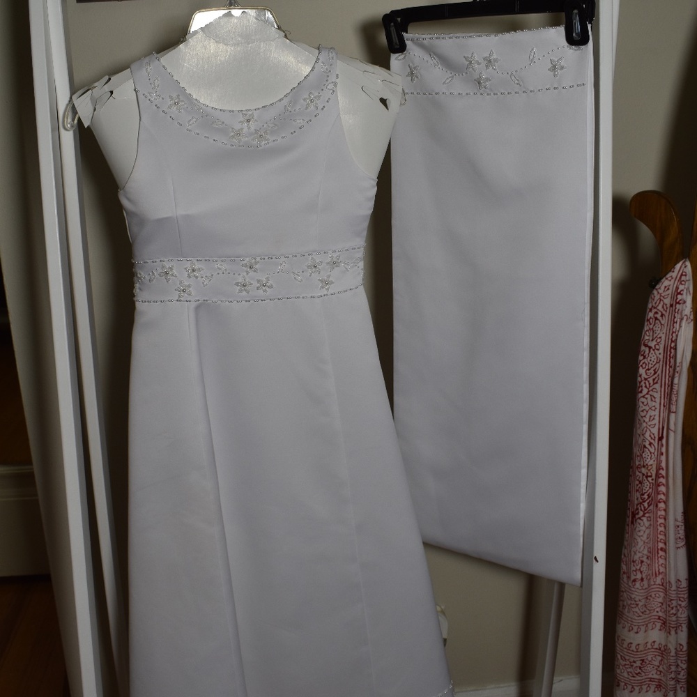 Girl's First Communion/Special Event Dress w/ Wrap!